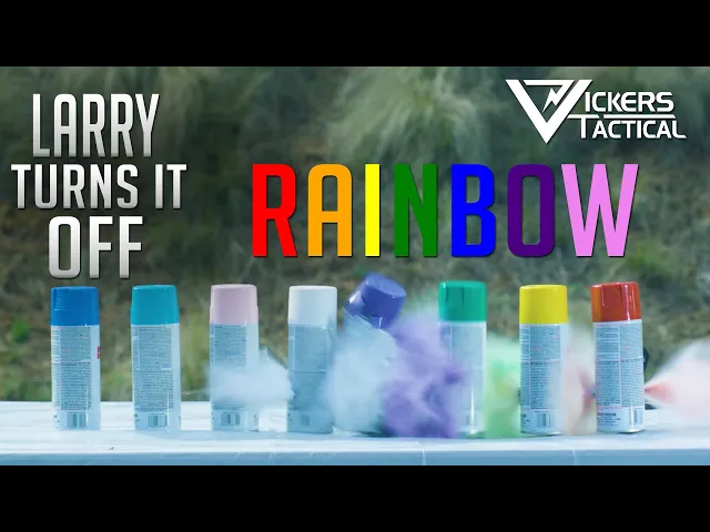 larry turns it off - rainbow spray paint